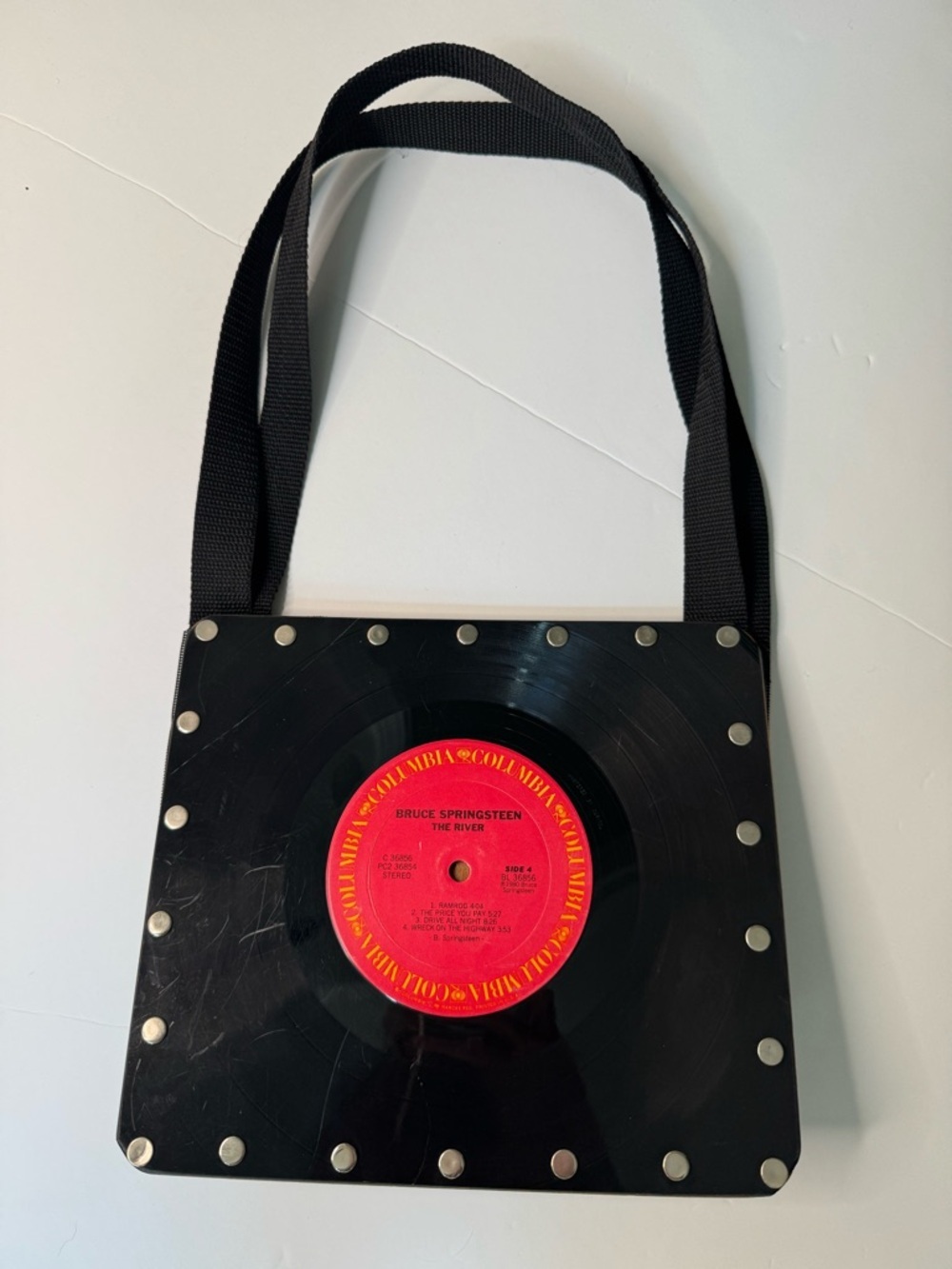 RARE Bruce Springsteen Vintage Vinyl Record Handbag “The River” - Picture 11 of 16
